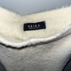 Size small white AKIRA sweater set